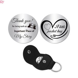 QQ Custom Couple Gifts Non-Fading Stainless Steel Jewelry Lucky Charm Inspirational <b>Decision</b>-Making <b>Coin</b> Keychain Gifts for Wome - Product Image 1