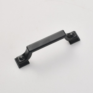 Bridge-shaped European-style Zinc Alloy Cabinet Handle <b>Black</b> Durable Furniture Hardware - Product Image 3