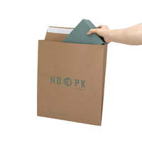 Grossistes Enveloppes en papier kraft brun biodégradable avec logo personnalisé Sac en papier à gousset pour vêtements Chemises