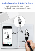 Stylets d'écriture numérique OEM ODM Electronics avec tableaux interactifs Stylos à bille intelligents en temps réel avec ordinateur portable A5