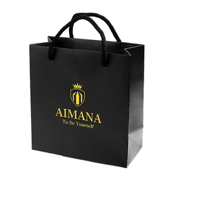 OEM Custom <b>Small</b> Paper Gift Bags For Perfume & Jewelry Recyclable Accessorized Ribbon <b>Shopping</b> Bag With Logo & Handles - Product Image 2