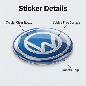 Autocollant en résine époxy personnalisé, motif <span class=keywords><strong>Teckel</strong></span> de dessin animé, en relief 3D, effet gelée, pour décoration de tasses et coques de téléphone - Product Image 5