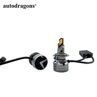 Autodragons G20 Mini Kit 36000LM 140W 7035 CSP LED Canbus sans erreur H7 Ampoules LED avec ventilateur pour phare avant de voiture, faisceau bas