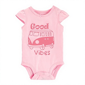 Conjunto de mamelucos de algodón 100% personalizados al por mayor para bebé, de manga corta, de punto, con bloques de color, tipo saco de dormir, para recién nacido, a granel. - Product Image 1