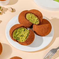 Oferta Especial: Bolas de Arroz Glutinoso Rellenas de Chocolate con Pistacho Estilo Dubai, Mochi de Chocolate para Fiestas