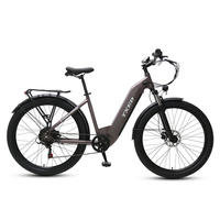 Vélo Électrique TXED 7 Vitesses 27,5 Pouces avec Moteur Arrière, Fourche Suspendue, 48V 500W – Vélo Urbain Fiable pour Adultes – Meilleures Ventes