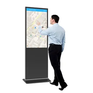 Floor Stand Touchscreen Kiosk Floor Standing 1920X1080 Lcd Screen All In 1 Pc Touchscreen 42 Inch Indoor Touch Screen Information Kiosk