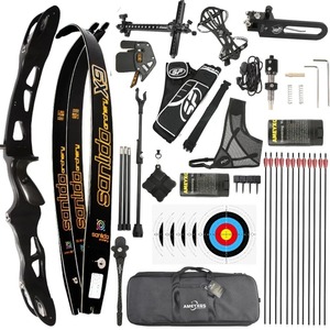 Arco Recurvo Sanlida <span class=keywords><strong>Miracle</strong></span> X9, 66/68/70 Pulgadas, Peso de Tracción Ajustable de 14-54 Libras, Arco de Arquería Multicolor para Tiro al Blanco y Caza - Product Image 1