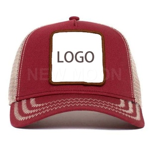 Hot Sale Blank Cotton Back Baseball Caps for Adults 5 Panels Solid Color Trucker Hats Mesh Trucker Hats Customizable logo - Product Image 2