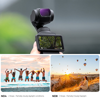 Kit de filtres pour objectif K&F Concept pour DJI Pocket 3/4, filtre CPL magnétique, filtre ND4 ND8 ND16 ND32, verre optique nano-revêtu 28 couches