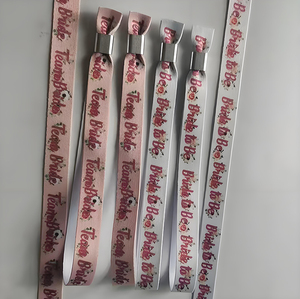 Custom Cloth <strong>Wristband</strong> Factory Price <strong>Polyester</strong> Sublimation Cloth Festival Fabric Bracelet <strong>Woven</strong> <strong>Wristband</strong> With Safety Lock - Product Image 4