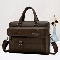 Porte-documents en cuir rétro pour homme, sac à main multifonctionnel, porte-documents à bandoulière pour ordinateur portable, pour les déplacements et les voyages