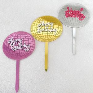 ท็อปเปอร์เค้กอะคริลิค ลายฮันนี่แอนด์สวีทเนส สุขสันต์วันเกิด สำหรับตกแต่งงานวันเกิด - Product Image 2