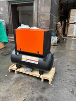 Compresseur d'air à vis Airstone Stationary 3.7KW 5HP Monophasé 220V 50HZ 0.7m³/min 10Bar avec unité de compression PLC, réservoir 200L, refroidissement par air, automatique