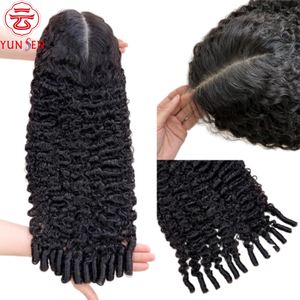 Cabello Humano Virgen 100%, Cabello con Frente de Encaje 13x4, Rizado Birmano, Densidad 300, Cabello Completo para Mujer - Product Image 1
