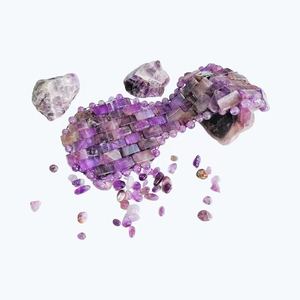 Masque pour les yeux rafraîchissant en améthyste, pierre précieuse naturelle de couleur violette - Product Image 4