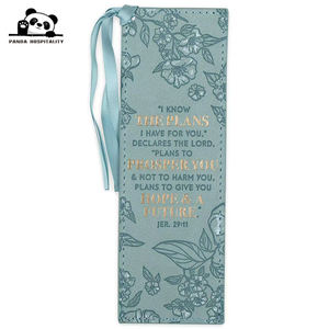 Marcapáginas <span class=keywords><strong>de</strong></span> Piel Sintética con Versículo Bíblico para Mujer, Conozco los Planes que tengo para ti - Jeremías 29:11, Versículo Inspirador - Product Image 1