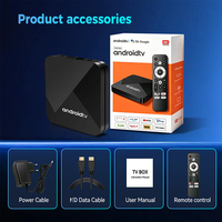 Nuevo TV Box Android 14 de Alta Velocidad con Streaming 4K, Quad Core Premium, 2GB de RAM, STB, WiFi de Doble Banda, Ethernet 100M, Bluetooth, Control Remoto por Voz