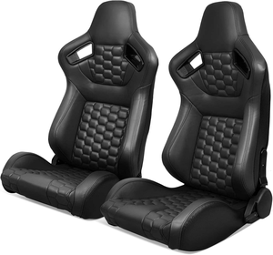 <span class=keywords><strong>Sedili</strong></span> <span class=keywords><strong>Sportivi</strong></span> Reclinabili in Pelle PU <span class=keywords><strong>Beige</strong></span> Stile Racing con Doppio Scorrimento per Auto Modificate - Vendita Calda su Amazon - Product Image 6