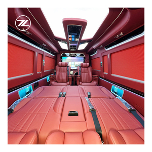 Exportation complète de véhicules Hiace |   7 places, intérieur rouge luxueux, essence, automatique, sièges en cuir, phares LED R16, 360 <span class=keywords><strong>Van</strong></span> - Product Image 1