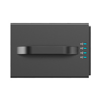 Carcasa MAIWO K35274A de Aluminio para Cuatro Unidades de Disco Duro USB 3.2 Gen2 Tipo-C, 10 Gbps, Software RAID para Discos Duros SATA de 3.5 Pulgadas, Compatible con Windows 8/10/11 y MacOS