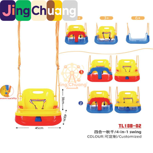 <span class=keywords><strong>Altalena</strong></span> per Bambini Unisex Tre-in-Uno in Lega Rossa, Nuovo Modello per Interni ed Esterni, Ideale per Uso Scolastico - Product Image 3