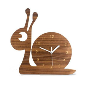 นาฬิกาแขวนผนังทำจากไม้ลายการ์ตูนสุนัขจิ้งจอกสัตว์ทำด้วยมือนาฬิกาแขวนผนังผนังรูปสุนัข<span class=keywords><strong>จิ้งจอก</strong></span> MDF ของขวัญสำหรับเด็กการตกแต่งห้องเด็ก - Product Image 4