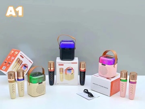 Bán Buôn Sang Trọng Màu Xanh Răng KTV Hệ Thống Karaoke Thông Minh Ánh Sáng Âm Thanh Máy Độc Đáo Sang Trọng Microphone Đồ Chơi Loa Không Dây - Product Image 3