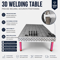 Tables de soudage industrielles directes d'usine, poste de travail de soudage flexible 3D nitruré pour charges lourdes