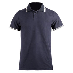 School <strong>Leaver</strong> Cotton Polo T-<strong>Shirt</strong> Breathable Knitted Uniforms with Custom Logo Embroidery Black Color - Product Image 1