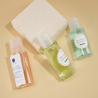 Bouteille vide en PET de 40 ml/50 ml/60 ml pour gel douche, shampoing et huile essentielle pour les soins de la peau et les liquides cosmétiques
