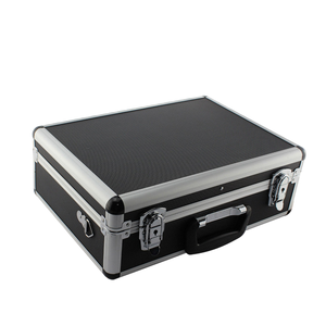 Grande boîte à outils en aluminium pour tatouage, étui de rangement noir pour kit de machine à tatouer et fournitures - Product Image 4