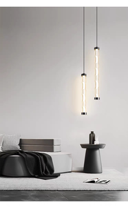 Lampada a Sospensione in Vetro Piccola Creativa in Stile Italiano per Soggiorno e Camera da Letto, Design di Lusso di Alta Gamma, LED Personalizzabile nel Colore - Product Image 2