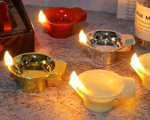 Deepavali Festival Decoración Sensor de <span class=keywords><strong>agua</strong></span> Diya Luz Pequeña decoración flotante Lámpara de aceite Diwali Simulación Led Lámparas de vela - Product Image 1