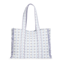 Nouveau sac fourre-tout matelassé à carreaux floraux minimaliste, sac fourre-tout tendance de grande capacité pour les trajets quotidiens