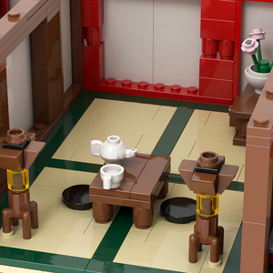 Demon Slayer Building <span class=keywords><strong>Kimetsu</strong></span> <span class=keywords><strong>No</strong></span> <span class=keywords><strong>Yaiba</strong></span>: Yuukaku-hen MOC MOOXI MOC1039 Película DIY Niños Niño Niñas Juguetes Bloques de construcción Ladrillos - Product Image 4