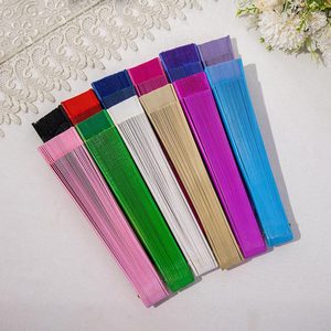 Quạt tay gỗ kiểu Tây Ban Nha thời trang, thanh lịch, quạt xếp màu trơn cổ điển Trung Quốc dùng cho trang phục dự tiệc, trang trí - Product Image 6