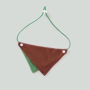 Baberos triangulares de algodón para perros pequeños y medianos, ropa para mascotas de color sólido para las cuatro estaciones, de algodón puro - Product Image 4