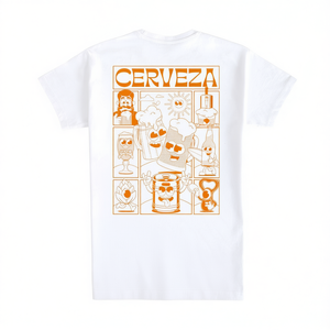 T-shirt per amanti della birra, bianca, girocollo, abbigliamento promozionale unisex - Product Image 2