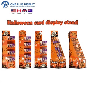Individueller Halloween-Papier-Displayständer, faltbares Karton-Bodenregal für Partyzubehör und Einzelhandelsförderung - Product Image 1