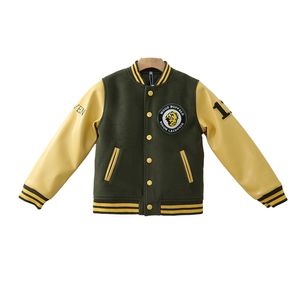 Luxury Heavyweight 350 GSM Cotton Fleece Varsity <b>Jacket</b> Custom Logo College <b>Baseball</b> Letterman Coat Export Quality Manufacturer - Product Image 1
