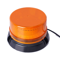 Superhelle 90 LED Bernsteinfarbene Blinkende Warnleuchte, Notfall-Rotationsleuchte mit Magnet für LKW und Gabelstapler