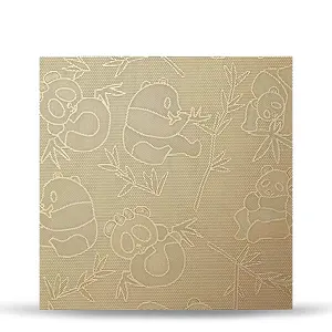 Gold plated panda pattern Sheet Stainless Steel Plates Etching For Wall Decoration Custom 4x8 Cold Rolled Color Coils 304 inox