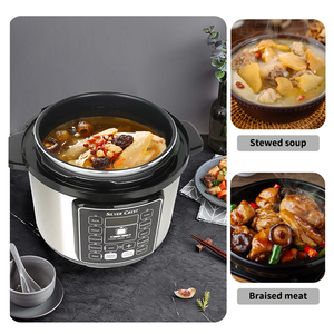 <span class=keywords><strong>Olla</strong></span> a Presión Eléctrica <span class=keywords><strong>Multifuncional</strong></span> de 5L, <span class=keywords><strong>Olla</strong></span> Arrocera Comercial con Recipiente Interior de Acero Inoxidable, Electrodomésticos de Cocina - Product Image 6