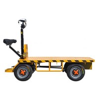 Carretilla Eléctrica de Plataforma con Batería de 4 Ruedas para Transporte de Mercancías Pesadas de 1 Tonelada, al Mejor Precio
