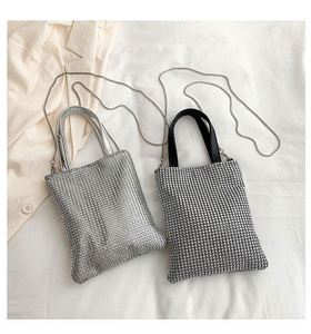 Bolso de Mano de Lujo Brillante para Mujer, con Pedrería, para Fiestas, Compras, con Asa de PU, para Salir de Noche - Product Image 2