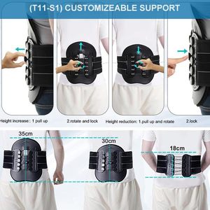 HKJD Rehabilitation Equipment Adjustable Pulley Lower Lumbar <strong>Back</strong> Support Spine LSO <strong>Back</strong> <strong>Brace</strong> for Herniated Disc, Sciatica - Product Image 2