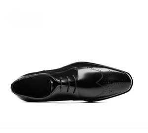 Zapatos de Cuero para Hombre de Negocios, con Punta en Pico, Impermeables, de Buena Calidad, Talla Grande, con Soporte de Arco, Transpirables, para Bodas - Product Image 6