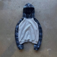 Sudadera con Capucha para Hombre, Diseño Personalizado con Logotipo, Corte Ajustado, Estilo Desgastado, Felpa Francesa con Cierre, 500GSM, Tallas Grandes, Algodón de Alta Calidad OEM