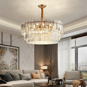 JYLIGHTING Lights For <span class=keywords><strong>Home</strong></span> Hanging Living Room Lamp Đèn Pha Lê Vàng Trang Trí Sang Trọng Đèn Treo Hiện Đại - Product Image 6